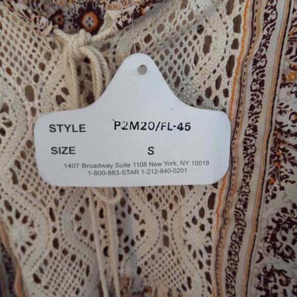 Angie Boho Peasant Cold Shoulder Top - Picture 7 of 10